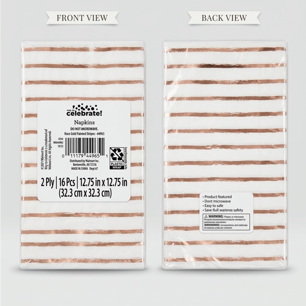 Celebrate Striped Napkins